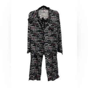 EUC Victoria’s Secret Cotton Long 3 Piece Pajama Set